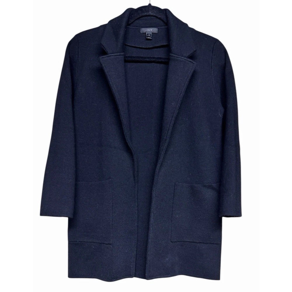 J. Crew Sophie Open Front Sweater Blazer Black Women's‎ Size XS